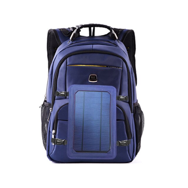 New Solar Charging USB Backpack men Fashion Casual Business Backpack Oxford Cloth Outdoor Bag