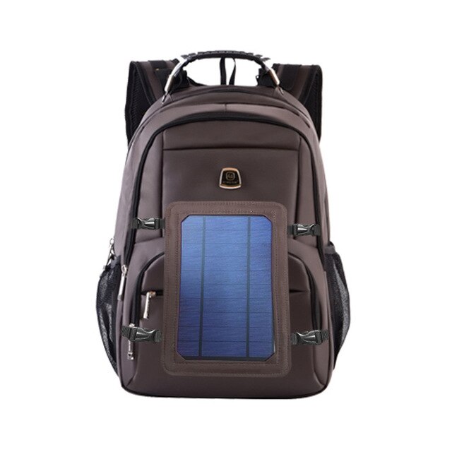 New Solar Charging USB Backpack men Fashion Casual Business Backpack Oxford Cloth Outdoor Bag