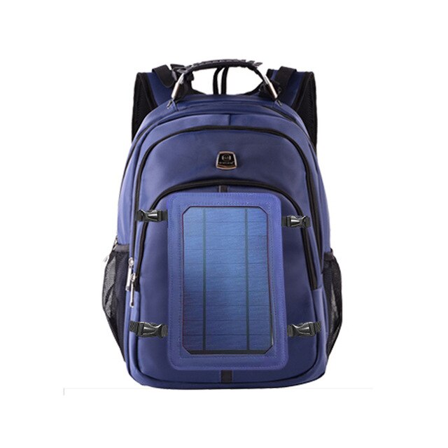 New Solar Charging USB Backpack men Fashion Casual Business Backpack Oxford Cloth Outdoor Bag