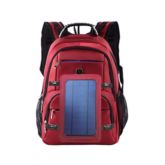 New Solar Charging USB Backpack men Fashion Casual Business Backpack Oxford Cloth Outdoor Bag