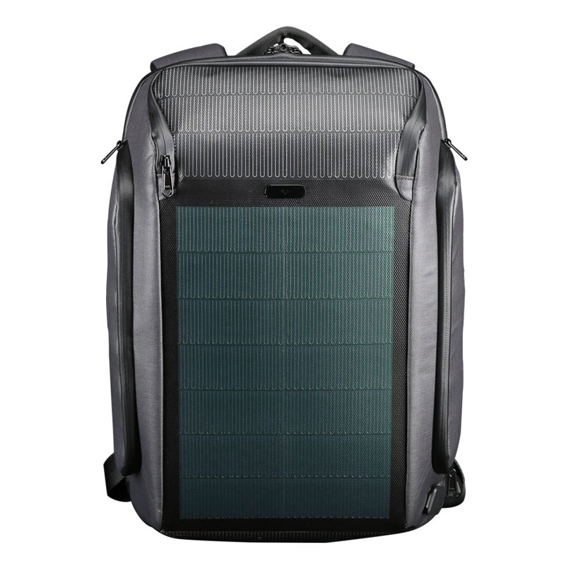 High Quality Men's Business Sports Backpack Large Capacity Solar USB Charging Backpack Leisure Short Trip Travel Student Bag