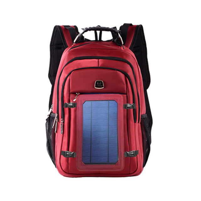 Solar Charging Backpack Fashion Casual Business Backpack Oxford Cloth Outdoor Bag