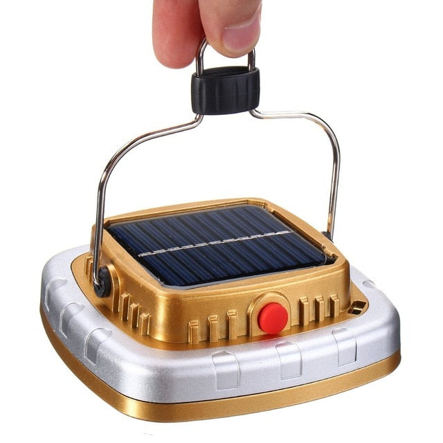 DC5V  Solar Portable Rechargeable Flood Light LED Lantern Outdoor Garden Camping Tent Light Lamp