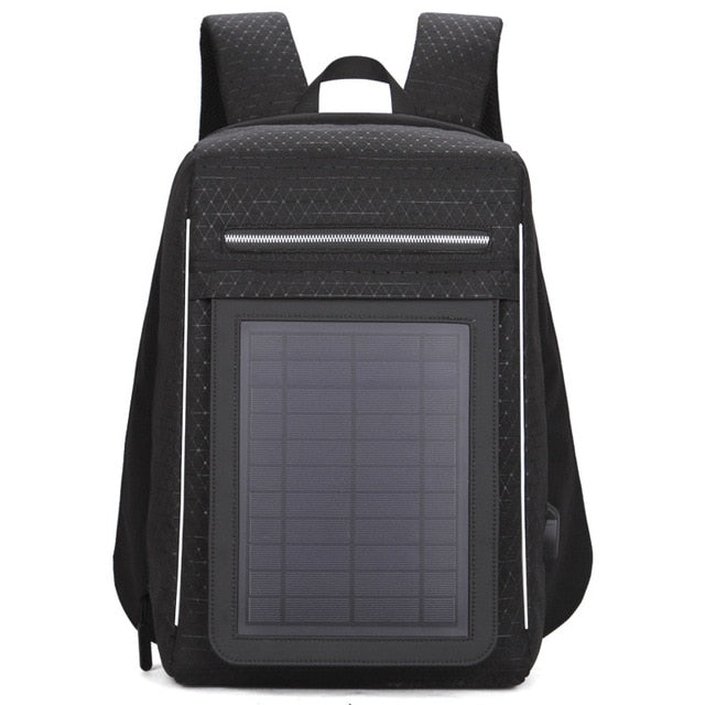 Solar Charging Backpack Men Businessmen laptop bag High-tec Back Packs Anti-theft Superior Pack Super cool different distinctive