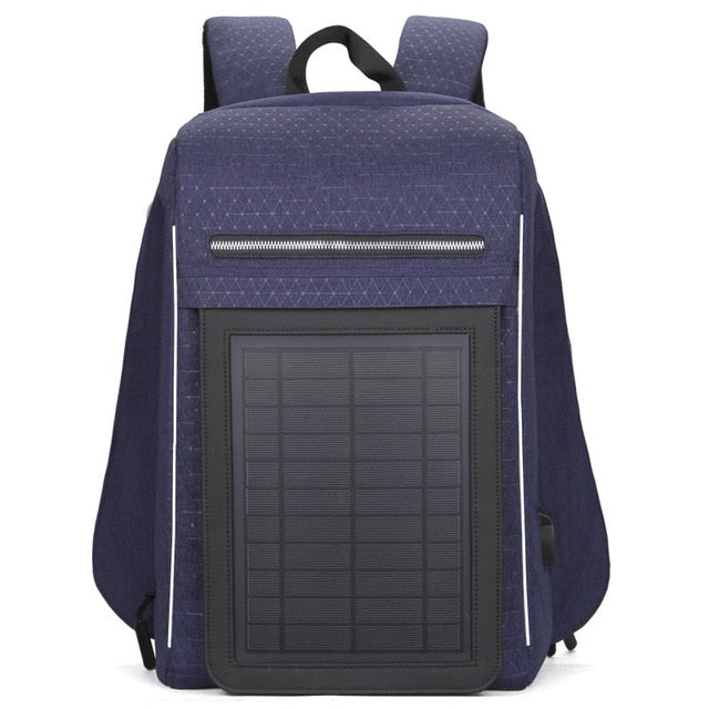 Solar Charging Backpack Men Businessmen laptop bag High-tec Back Packs Anti-theft Superior Pack Super cool different distinctive