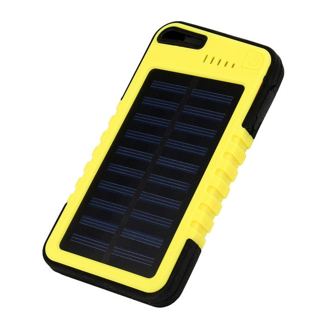 Top Sale Waterproof Solar Energy Power Bank 10000mah Solar Portable Charger Bateria Externa Powerbank For Phone X Samsung Xiaomi