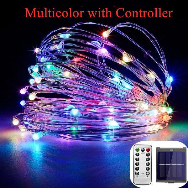 21m/31m/41m/51m  LED Outdoor Solar Lamp LEDs String Lights Fairy Holiday Christmas Party Garland Solar Garden Waterproof Lights