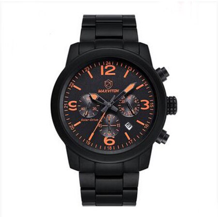 Fashion Sports Watches Special Forces Luminous 100Meters Waterproof Sapphire Glass Solar Movement Steel Men Wrist watch for male