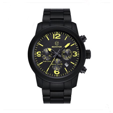 Fashion Sports Watches Special Forces Luminous 100Meters Waterproof Sapphire Glass Solar Movement Steel Men Wrist watch for male