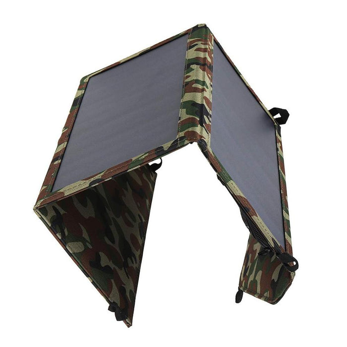 25W Dual USB Solar Panel Foldable Power Bank Panel Camping Hiking Phone Charger Charger Panel Power Pack