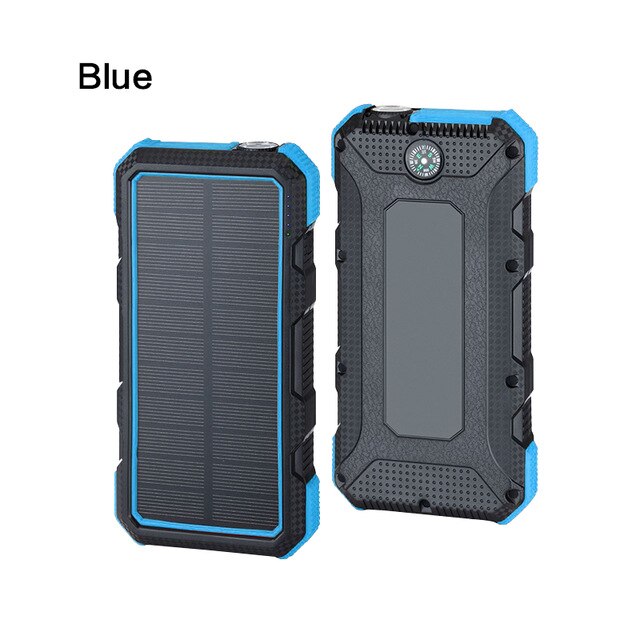 24000mAh Solar Power Bank Charging for iPhone Xiaomi Notebook Laptop Tablet Powerbank Rechargeable External Battery Poverbank