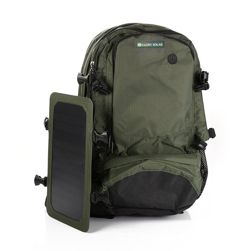 Solar backpack solar charging travel bag men and women shoulder bag mobile phone charging backpack