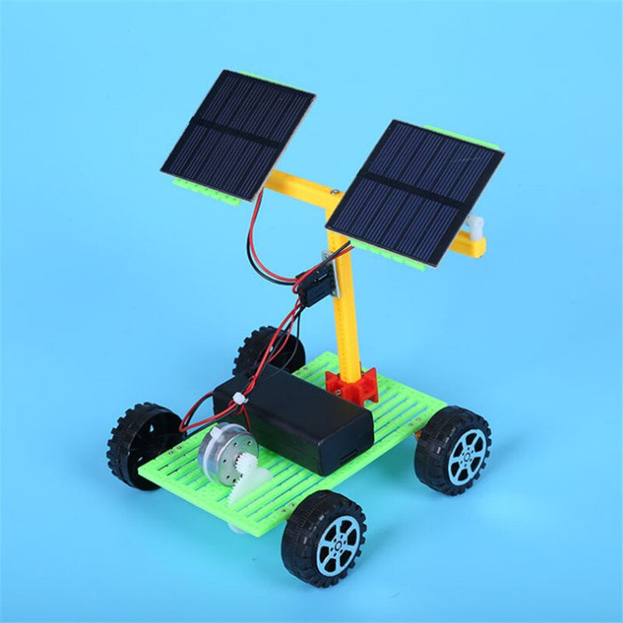 DIY Solar Toys Children Science Experimental Teaching Aids Solar Dual-power Model Car Electric Educational Toy Parts