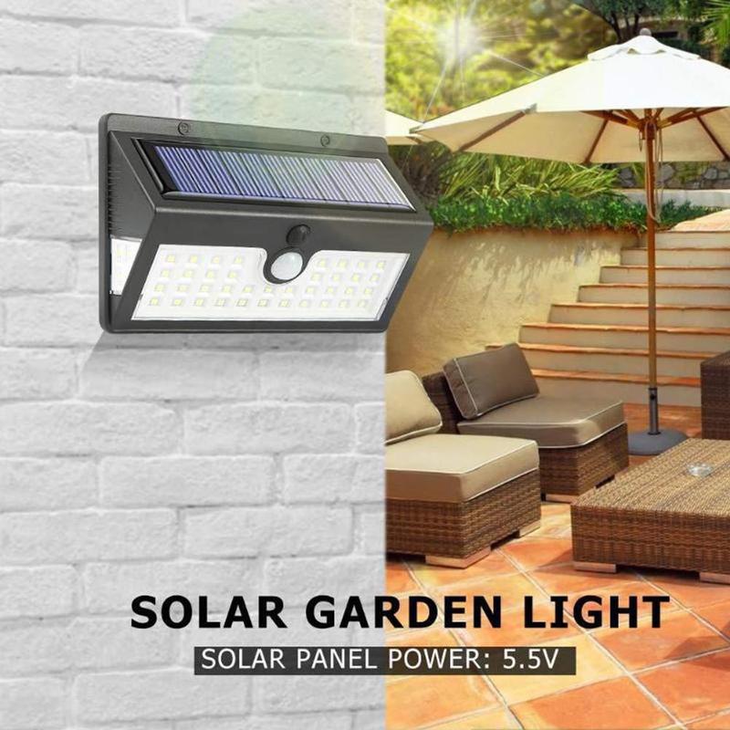 Solar Induction Wall Light Outdoors LED Solar Lamp 64 COB Emergency Light Outside Waterproof Wall Automatic Light Super Bright