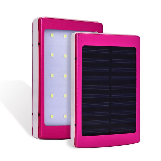 power bank 20000mah solar power bank with LED external battery technology bateria powerbank for iphone x samsung s8 honor