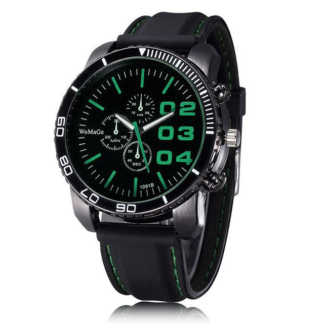 Men's Watches Sport Outdoor Dress Solar Watch Military Silicone Quartz Clock Hours Hot Orologio Uomo